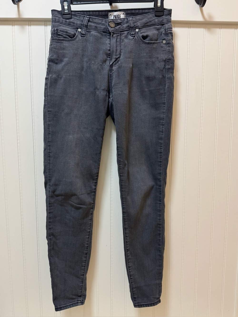 PAIGE Verdugo Ankle Gray Skinny Jeans Size 27